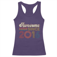 Awesome Since 2016 Racerback Tank Top 10yr Bday Son Boy Funny 10th 10 Year Old Birthday