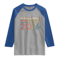 Awesome Since 2016 Raglan Shirt 10yr Bday Son Boy Funny 10th 10 Year Old Birthday