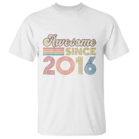 Awesome Since 2016 T Shirt 10yr Bday Son Boy Funny 10th 10 Year Old Birthday