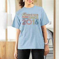 Awesome Since 2016 T Shirt For Women 10yr Bday Son Boy Funny 10th 10 Year Old Birthday