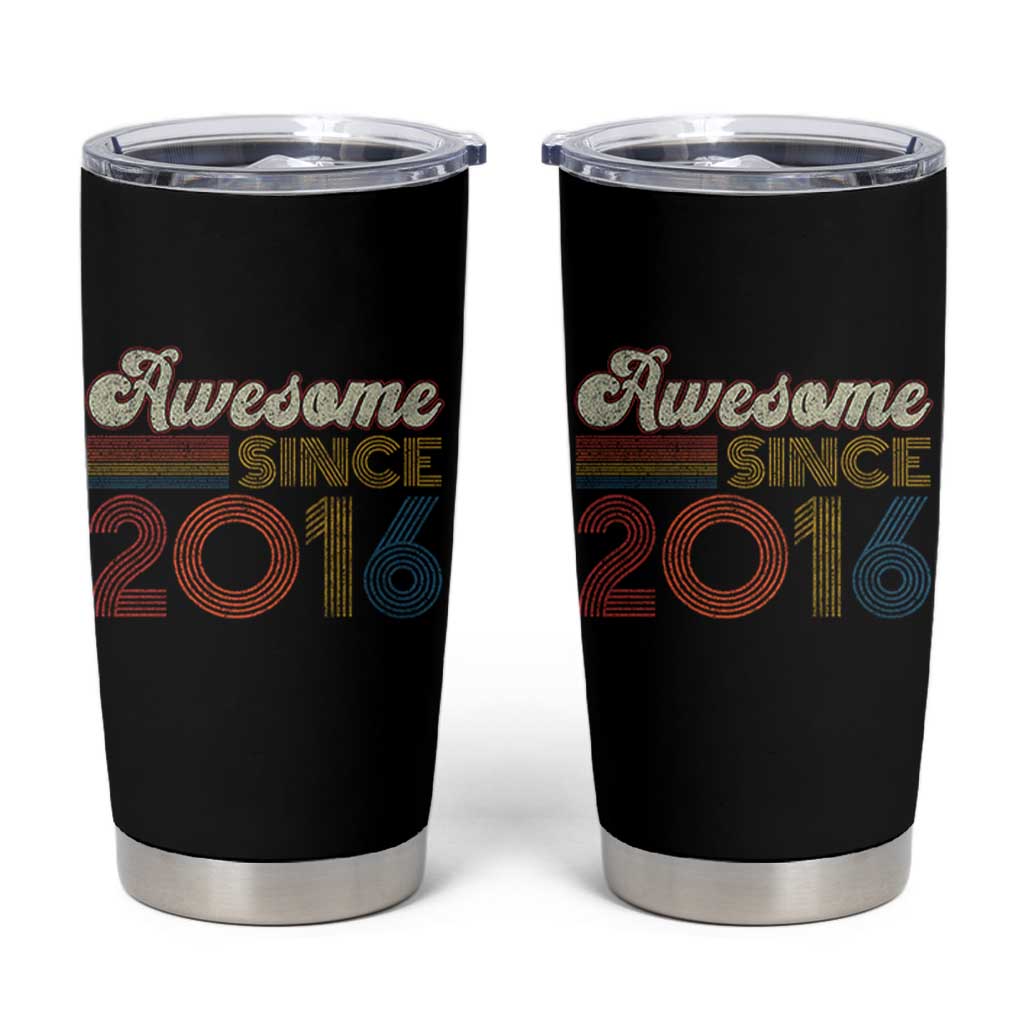 Awesome Since 2016 Tumbler Cup 10yr Bday Son Boy Funny 10th 10 Year Old Birthday