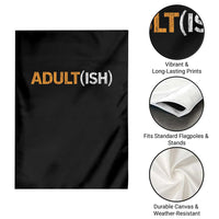 Happy 18th Birthday Garden Flag Funny Adultish 18 Year Old Bday Gifts