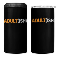Happy 18th Birthday 4 in 1 Can Cooler Tumbler Funny Adultish 18 Year Old Bday Gifts