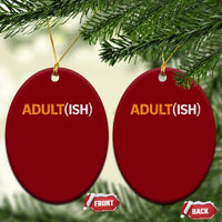 Happy 18th Birthday Ceramic Ornament Funny Adultish 18 Year Old Bday Gifts
