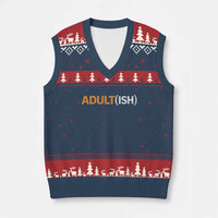 Happy 18th Birthday V-Neck Knit Sweater Vest Funny Adultish 18 Year Old Bday Gifts