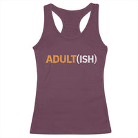 Happy 18th Birthday Racerback Tank Top Funny Adultish 18 Year Old Bday Gifts