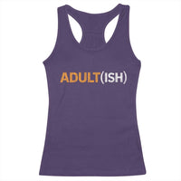 Happy 18th Birthday Racerback Tank Top Funny Adultish 18 Year Old Bday Gifts