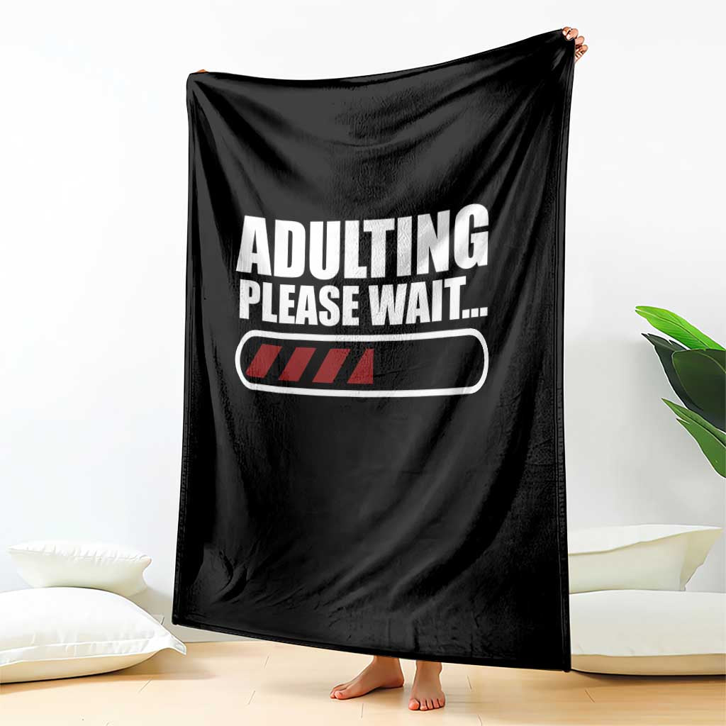 Happy 18th Birthday Throw Blanket Adulting Please Wait Loading 18 Year Old Bday Gifts