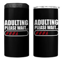 Happy 18th Birthday 4 in 1 Can Cooler Tumbler Adulting Please Wait Loading 18 Year Old Bday Gifts