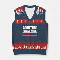 Happy 18th Birthday V-Neck Knit Sweater Vest Adulting Please Wait Loading 18 Year Old Bday Gifts