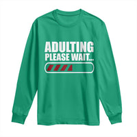 Happy 18th Birthday Long Sleeve Shirt Adulting Please Wait Loading 18 Year Old Bday Gifts
