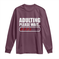 Happy 18th Birthday Long Sleeve Shirt Adulting Please Wait Loading 18 Year Old Bday Gifts
