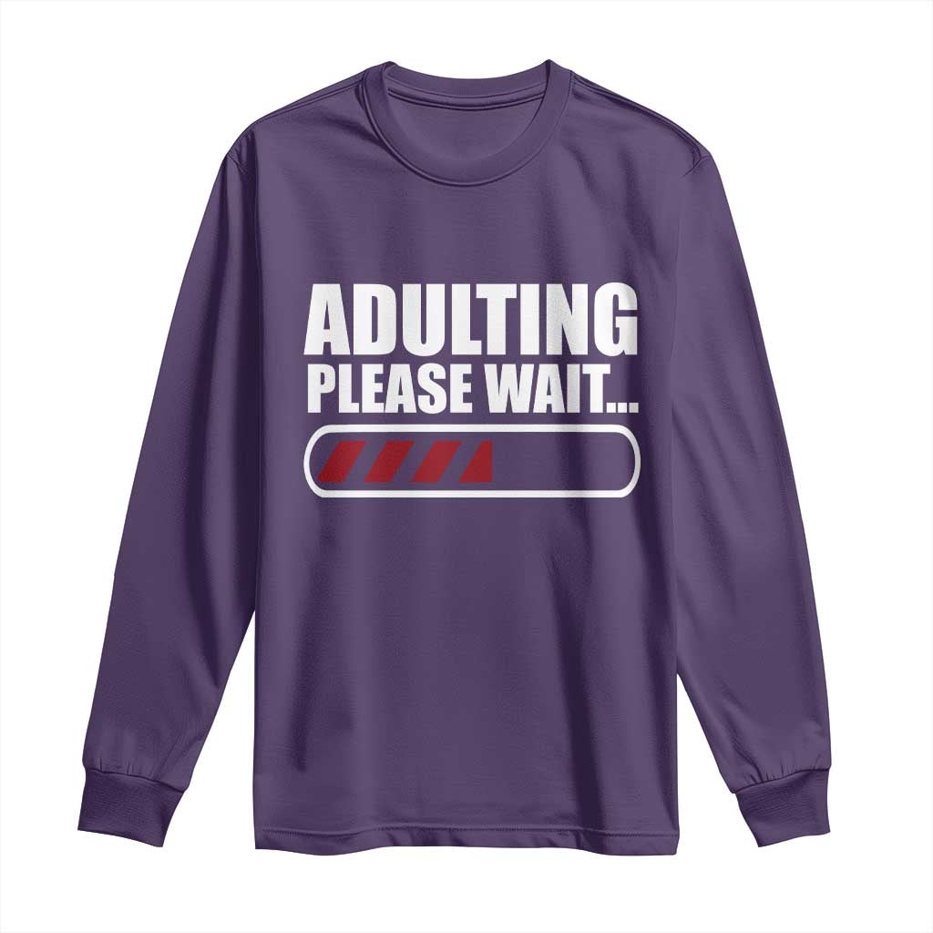 Happy 18th Birthday Long Sleeve Shirt Adulting Please Wait Loading 18 Year Old Bday Gifts