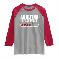 Happy 18th Birthday Raglan Shirt Adulting Please Wait Loading 18 Year Old Bday Gifts