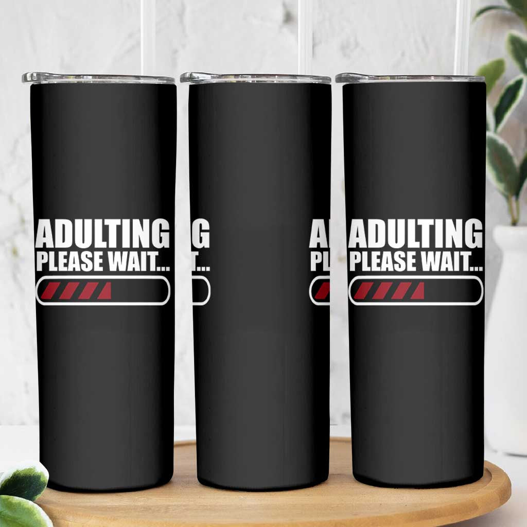 Happy 18th Birthday Skinny Tumbler Adulting Please Wait Loading 18 Year Old Bday Gifts