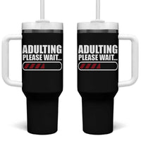 Happy 18th Birthday Tumbler With Handle Adulting Please Wait Loading 18 Year Old Bday Gifts