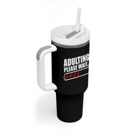 Happy 18th Birthday Tumbler With Handle Adulting Please Wait Loading 18 Year Old Bday Gifts
