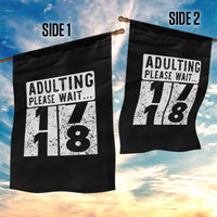Happy 18th Birthday Garden Flag Adulting Please Wait 18 Year Old Bday Gifts