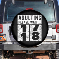 Happy 18th Birthday Spare Tire Cover Adulting Please Wait 18 Year Old Bday Gifts