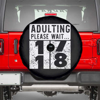 Happy 18th Birthday Spare Tire Cover Adulting Please Wait 18 Year Old Bday Gifts