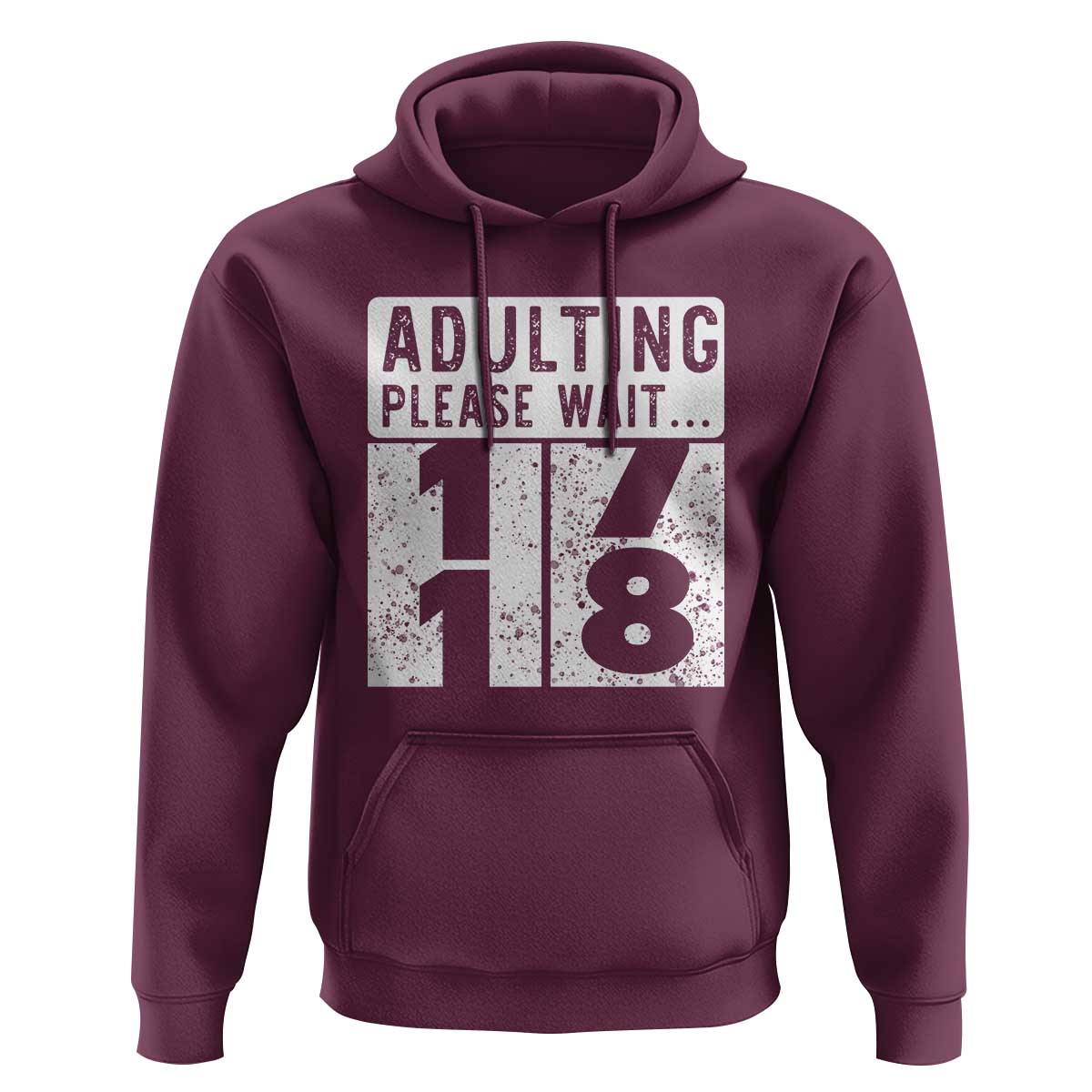 Happy 18th Birthday Hoodie Adulting Please Wait 18 Year Old Bday Gifts