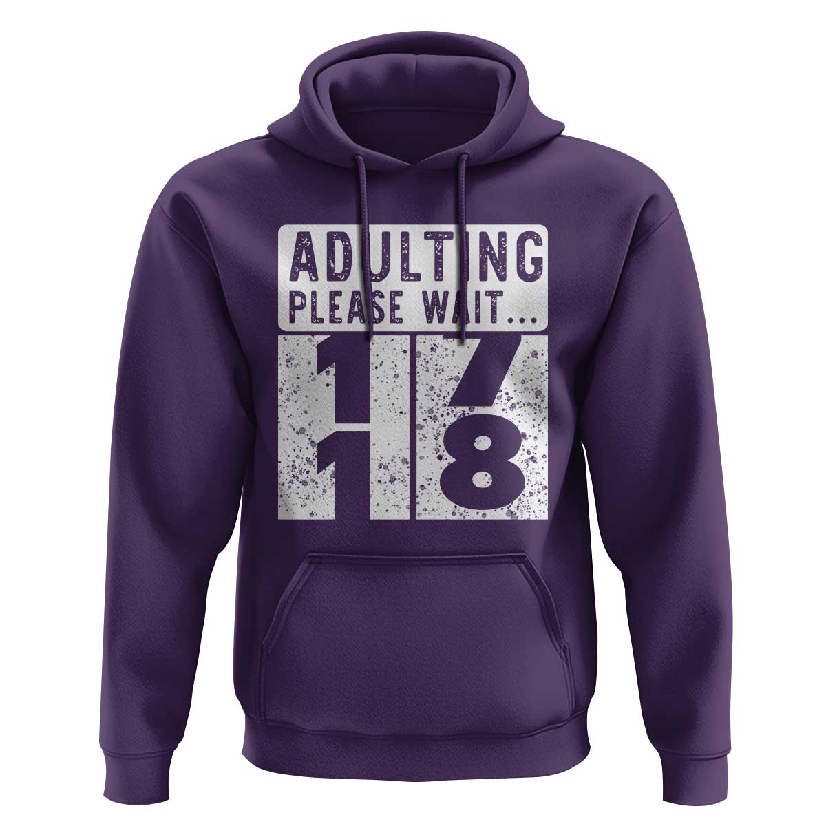 Happy 18th Birthday Hoodie Adulting Please Wait 18 Year Old Bday Gifts