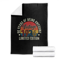 Funny 90th Birthday Throw Blanket Vintage 1936 Limited Edition 90 Year Old Bday Gifts