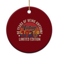 Funny 90th Birthday Ceramic Ornament Vintage 1936 Limited Edition 90 Year Old Bday Gifts