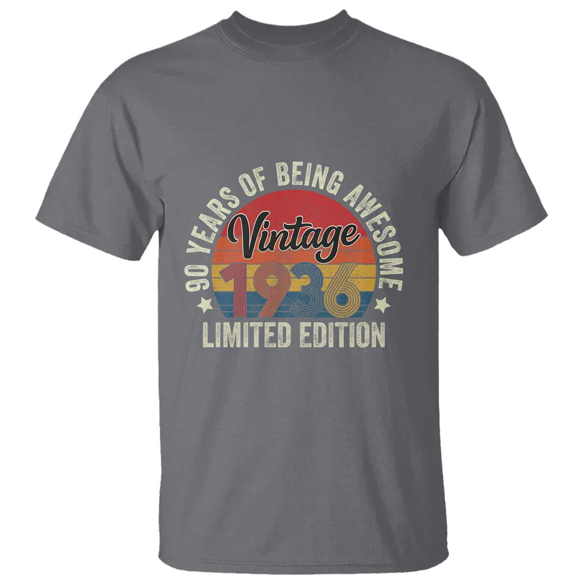 Funny 90th Birthday T Shirt Vintage 1936 Limited Edition 90 Year Old Bday Gifts