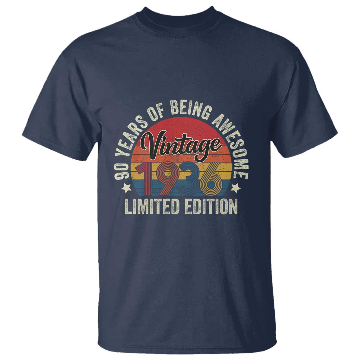 Funny 90th Birthday T Shirt Vintage 1936 Limited Edition 90 Year Old Bday Gifts