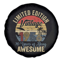 Funny 70th Birthday Spare Tire Cover Vintage 1956 Limited Edition 50 Year Old Bday Gifts