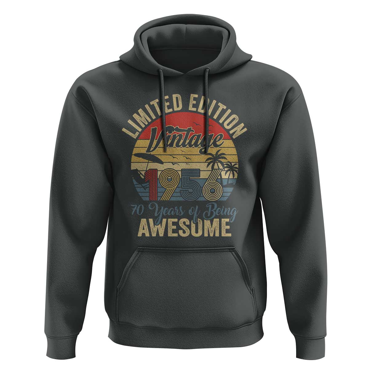 Funny 70th Birthday Hoodie Vintage 1956 Limited Edition 50 Year Old Bday Gifts