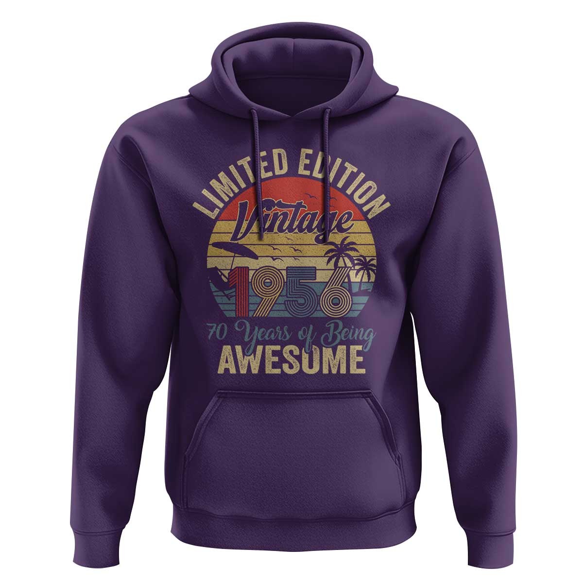 Funny 70th Birthday Hoodie Vintage 1956 Limited Edition 50 Year Old Bday Gifts