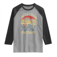 Funny 70th Birthday Raglan Shirt Vintage 1956 Limited Edition 50 Year Old Bday Gifts