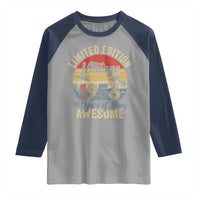 Funny 70th Birthday Raglan Shirt Vintage 1956 Limited Edition 50 Year Old Bday Gifts