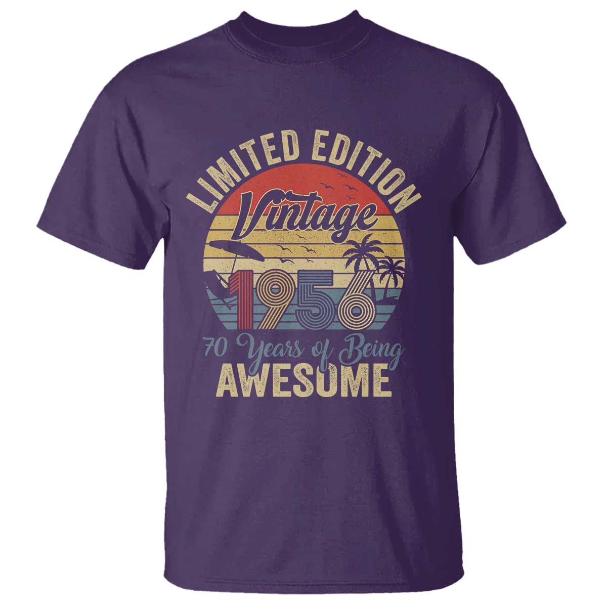 Funny 70th Birthday T Shirt Vintage 1956 Limited Edition 50 Year Old Bday Gifts