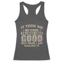 Funny 90th Birthday Racerback Tank Top Retro Grandpa Grandma Bday Gift