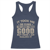 Funny 90th Birthday Racerback Tank Top Retro Grandpa Grandma Bday Gift