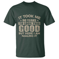 Funny 90th Birthday T Shirt Retro Grandpa Grandma Bday Gift