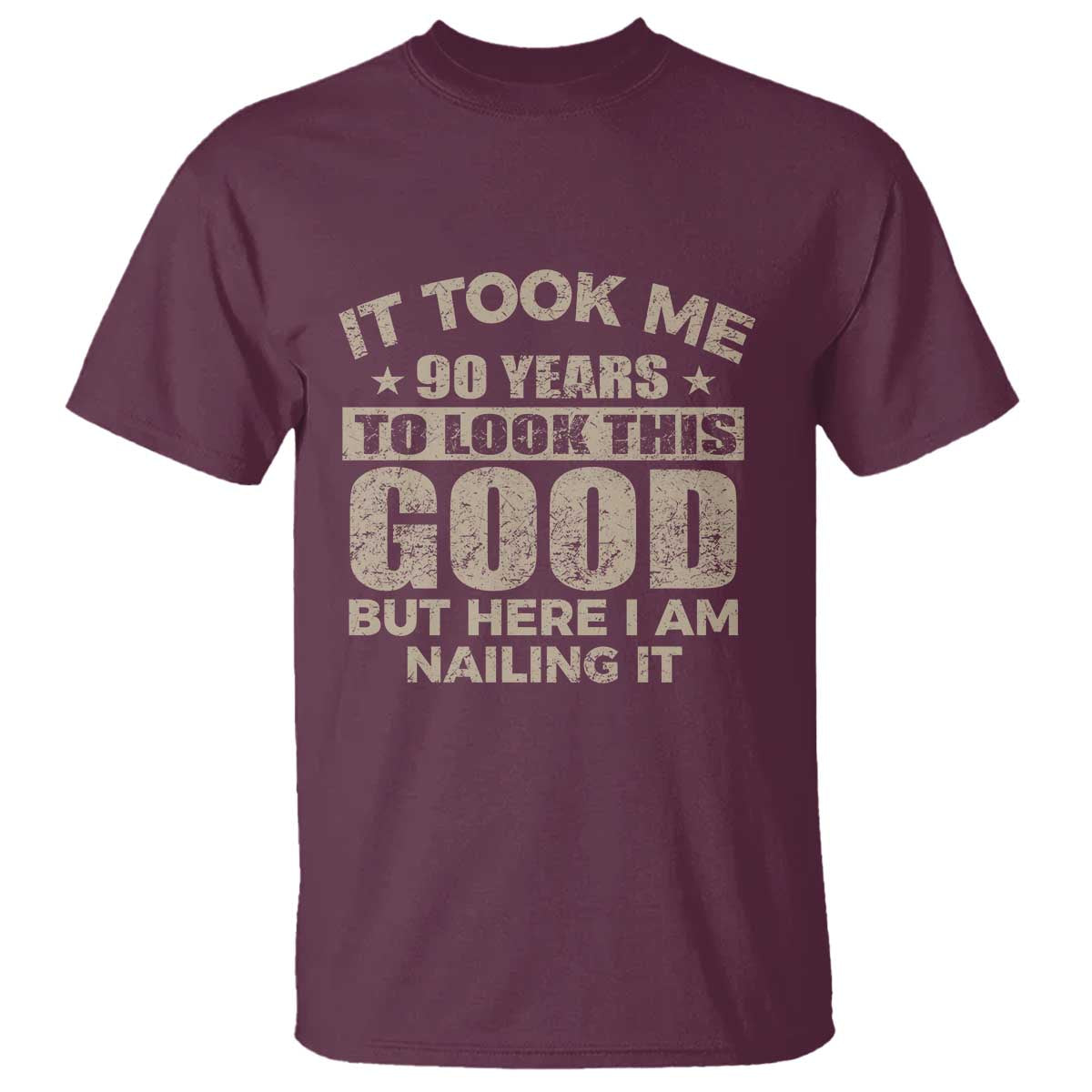 Funny 90th Birthday T Shirt Retro Grandpa Grandma Bday Gift
