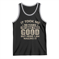Funny 90th Birthday Tank Top Retro Grandpa Grandma Bday Gift