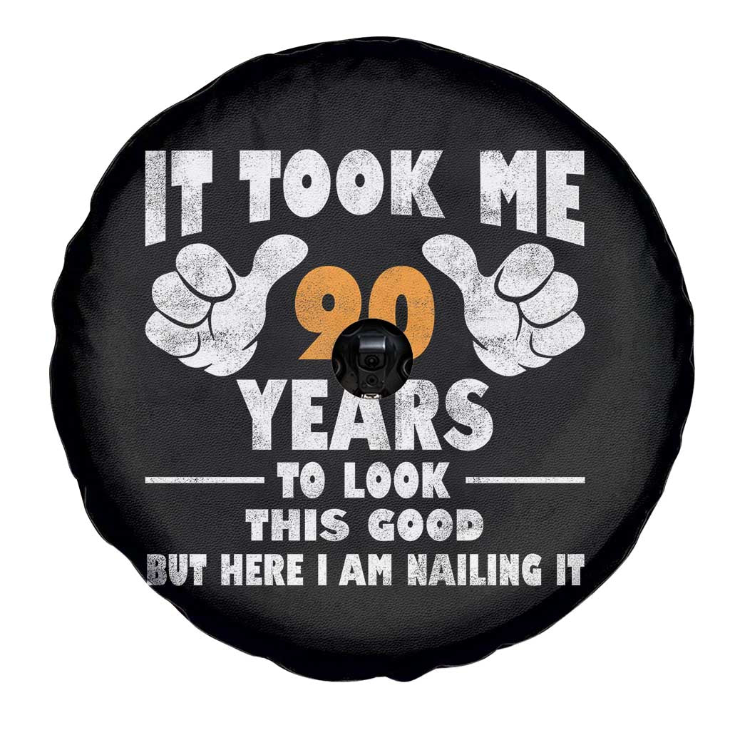 Funny 90th Birthday Spare Tire Cover It Took Me 90 Years To Look This Good