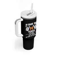 Funny 90th Birthday Tumbler With Handle It Took Me 90 Years To Look This Good
