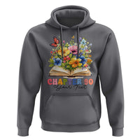 Personalized 90th Birthday Gift For Women Hoodie Custom Name Chapter 90 Flowers Book