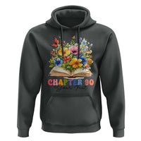 Personalized 90th Birthday Gift For Women Hoodie Custom Name Chapter 90 Flowers Book