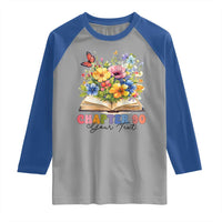 Personalized 90th Birthday Gift For Women Raglan Shirt Custom Name Chapter 90 Flowers Book