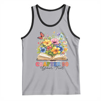 Personalized 90th Birthday Gift For Women Tank Top Custom Name Chapter 90 Flowers Book