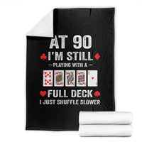 Funny 90th Birthday Throw Blanket Funny 90 Year Old Cards