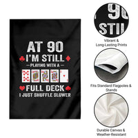 Funny 90th Birthday Garden Flag Funny 90 Year Old Cards
