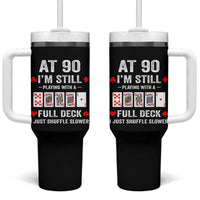 Funny 90th Birthday Tumbler With Handle Funny 90 Year Old Cards